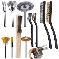 Diy Crafts Mix Cleaning Kit, 22, Brass/Stainless Steel Brush Curved Handle Grip, Durabl Brush Wire Brushes For Cleaning Rust, Pai (Mix Cleaning Kit, 22)