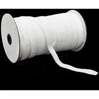 Embroiderymaterial Velvet Ribbon Roll For Craft Decorations Clothes Sewing Making Purpose Light White (10 Meter)