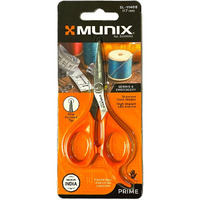 Munix Sl-1140E 117 Mm / 4.6" Sewing & Embroidery Scissors | Fine Pointed Tip With Shock Proof Body | Ideal For Sewing & Embroidery | Orange, Pack Of 4 - Color May Vary
