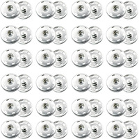 On Blow Metal Rust Proof Sew-On Snap Press Buttons, Pack Of 50, (Size 1) 8 Mm