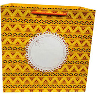 Flute Cubes Presents Multicolor - Eco Friendly Gift Paper Bag, (Size: 10 X 10 X 5.5 Inches) (Pack Of 10)