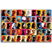 Pixelartz Wall Poster Superhero Characters Hd Quality Poster For Home Office Wall Decor 12X18