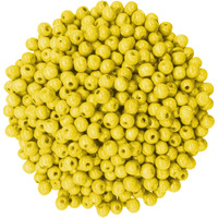 Resonant Craft 250 Pcs Wooden Beads 10Mm Yellow Color Glossy Wood Beads For Hobby & Crafts, Diy And Necklace Garland Making