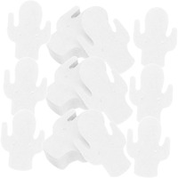 Zenomia Paper Cactus Earring Display Cards, White Jewellery Packaging Card 50 Pcs, 2 X 3 Inch