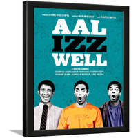 Chaka Chaundh - Aal Izz Well - 3 Idiots, Amir Khan, Sharman Joshi, R. Madhavan, Music Framed Poster - Bollywood Hindi Cinema Song Movies Poster - (14 X 11 Inches)