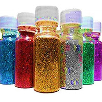 Royals Glitter (Chamki) Fine Glitter For Resin, Set Of 6 Colors, Leobro Extra Fine Resin Glitter Powder, Nail Glitter, Assorted Craft Glitter For Epoxy Resin Art, Body Face Hair Glitter Bulk, Glitter Tumbler Candle Making