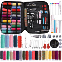 Funblast 97 Pcs Sewing Kit, Needle And Thread Box, Small & Portable Travel Sewing Kits Box, Tailoring Accessories, Emergency Stitching Kit, Travel Sewing Box, Stitching Items Box For Home, Ladies