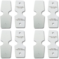 Diy Crafts 200 Pcs, As Image, Blank White Color Kraft Paper Jewelry Necklace Bracelet Display Hanging Cards Price Tags Jewelle(200 Pcs, As Image)
