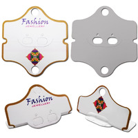 Diy Crafts Pack Of 200 Pcs, Display Card 08, Jewellery Fashin Display Card For Necklaces, Bracelets, Ear Studs, Earrings, Anklets (White) Je (Pack Of 200 Pcs, Display Card 08)