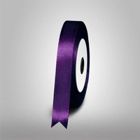 Lazybeee Satin Ribbon 1/2 Inch (12 Mm) : Pack Of 10 Colors :10 M Each Roll: (Purple)