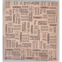 Inditradition Food-Grade Brown Food Wrapping Paper Sheets, Leak-Proof (Pack Of 250 Sheets, 11 X 12, Newspaper Print)