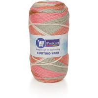 Prokart Premium 100% Acrylic, Hand Knitting Wool And Art Craft Soft Fingering Crochet Yarn | Crocheted Soft Yarn For Sweater, Scarf, Hat, Baby Clothes, Baby Sports, Purse, Gift Bags (Multi- (Spt004))