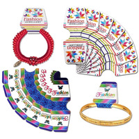 Diy Crafts Pack Of 150 Pcs 50X3, Multi, 50Pcs/Lot 8Cmx5.9Cm As Image Jewellery Display Cards For Necklaces Jewellery-Making Display & Pa (Pack Of 150 Pcs 50X3, Multi)