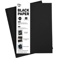 Townbus - A4 |Pack Of 50 | 120 Gsm Premium Black Paper Sheets, Writing & Drawing Paper,Arts And Crafts Projects