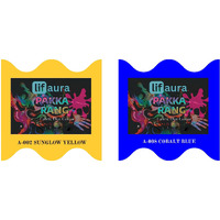 Prokart Lifaura Pakka Rang Fabric Permanent Dye Color Kit Pack Of 6 Sachets (5G Each 30G Pack) With 30G Dyfixershadea-002 Golden Yellow02 & Blue08 Each Color 3 Sachets