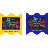 Prokart Lifaura Pakka Rang Fabric Permanent Dye Color Kit Pack Of 6 Sachets (5G Each 30G Pack) With 30G Dyfixershadea-002 Golden Yellow02 & Dark Blue09 Each Color 3 Sachets