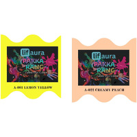 Prokart Lifaura Pakka Rang Fabric Permanent Dye Color Kit Pack Of 6 Sachets (5G Each 30G Pack) With 30G Dyfixershadea-001 Lemon Yellow01 & Peach22 Each Color 3 Sachets