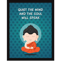 Chaka Chaundh - Buddha Quotes Frames - Buddha Quotes Poster With Frame - Gautam Buddha Frame With Quotes For Home Decor - Buddha Motivational Quotes Frames - (13.6 X 10.6 Inches)
