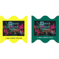 Prokart Lifaura Pakka Rang Fabric Permanent Dye Color Kit Pack Of 6 Sachets (5G Each 30G Pack) With 30G Dyfixershadea-001 Lemon Yellow01 & Teal Green30 Each Color 3 Sachets