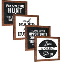 Chaka Chaundh - Motivational Quotes Wall Art Frames - Inspirational Quotes Framed Wall Posters Decor - (11 X 11 Inches)