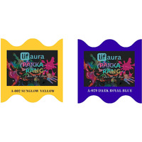 Prokart Lifaura Pakka Rang Fabric Permanent Dye Color Kit Pack Of 6 Sachets (5G Each 30G Pack) With 30G Dyfixershadea-002 Golden Yellow02 & Royal Blue29 Each Color 3 Sachets