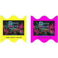 Prokart Lifaura Pakka Rang Fabric Permanent Dye Color Kit Pack Of 6 Sachets (5G Each 30G Pack) With 30G Dyfixershadea-001 Lemon Yellow01 & Pink05 Each Color 3 Sachets