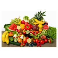 My D Square Vinyl Wall Art Vegetable And Fruit Poster For Kitchen Shop Size 24 X 18 Inch Self Adhesive Dfw553