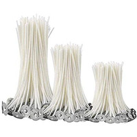 Kuber Selection Diwali Offer 7 Inch Wick 50 Pcs, 5 Inch Wick 50 Pcs & 3 Inch Wick 50 Pcs Candle Making Wick, Wax Coated Candle Wick Thread (White) (7" Wick, 50 Pcs + 5" Wick, 50 Pcs & 3" Wick, 50 Pcs)
