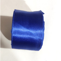 Omx 10 Mtr Satin Ribbon Decoration 2 Inch, Gift Wrapping, Multi-Purpose Use (Size : 2 Inch) Total : 10 Mtr Length. 1 Roll, Each Roll Has 10 Mtr Length, (Blue)