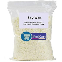 Prokart Soy Wax For Candle Making Flakes Soya Wax Pure 100% And Natural Candle Wax (White Soy Wax, 500Gm)