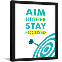 Chaka Chaundh - Aim Focus Motivational Quotes Frames Motivational Poster Wall Decor - (34 Cm X 27 Cm X 4 Cm)