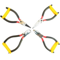 Pilerman 4-Pcs Jewellery Mini Pliers Cutter Round Bent Nose Beading Making Craft Tool