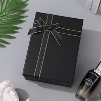 Home Elements Luxury Gift Box With Ribbon For Packaging Multipurpose Gift Hampers Foldable Decorative Gift Packing Boxes Perfect For Presents Diwali Christmas Wedding Birthdays Special Occasions (Black)