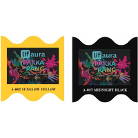Prokart Lifaura Pakka Rang Fabric Permanent Dye Color Kit Pack Of 6 Sachets (5G Each 30G Pack) With 30G Dyfixershadea-002 Golden Yellow02 & Jeans Black27 Each Color 3 Sachets