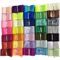 Diy Crafts 50 Mtr Meter, Mix Sizes Colour, Silk Satin Ribbon Roll, Multicolor Multi-Sizes Mix Lot R(50 Mtr Meter, Mix Sizes Colour)