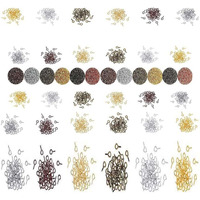 Diy Crafts 500 Pcs Screw Jump Rings, Bronze, D Hook Type Swivel Clasps Set Metal Lanyard Snap Lobster Claw Clasps Keychain Rings Eye Screws Jump Rings Screw (500 Pcs Screw Jump Rings, Bronze)