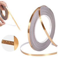 Scholazs 50 Meters Waterproof Gap Sealing Golden Decoration Tape For Home Floor Tiles, Wall Decor, Waterproof Tiles, Self -Adhesive Decorative Tile Sticker (Pack Of 1) 0.5 Cm X 50 M