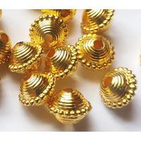 Get-Set-Go! 10Mm - 200 Pcs Space Ship Design Golden Color Plastic Beads For Jewellery Making, Arts And Crafts Work, Necklace, Bracelet Earring Diy Kit (Spaceship-10Mm)