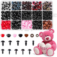 Zibuyu 752Pcs Toy Restoration Accessories Kit Screw Fittings Stuffed Toy Eyes Nose Fittings With Assorted Size For Diy Doll Making, Toy Making, Handicraft Crochet Toy, Stuffed Toy