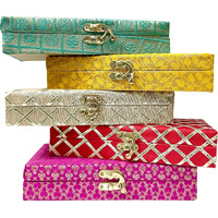 Acl Creations Engineered Wood Decorative Cash Box, Shagun Box, Gift Box, Jewellery Box, Money Box Envelop Wedding Gift Assorted Color (3)