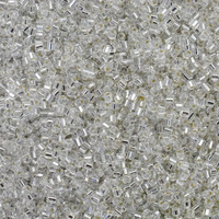 Embroiderymaterial 10/0 (2Mm) Silver Preciosa Hexagan 2 Cut Glass Beads For Jewellery Making, Bracelet Making, Beads For Craft, Embroidery Work(100 Gram)