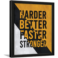 Chaka Chaundh - Motivational Quotes Frames - Framed Posters - Best Quotes Frames For Office, Student, Entrepreneur - Strong Quotes Wall Frames - Posters With Frame (Stronger - Yellow)