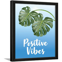 Chaka Chaundh Positive Vibes Quotes Frames Wall Posters (13.6 X 10.6 Inches)