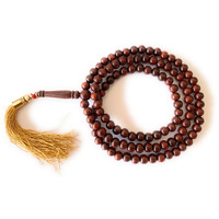 Rdk Red Sandalwood (Lal Chandan) Islamic Tasbih Prayer Mala Beautiful Engraved Allah Mohammad Tasbeeh/Muslim Prayer Beads/Tasbih/Sibhaa Islamic Salat Prayer Tasbeeh 100 Beads 6 Mm