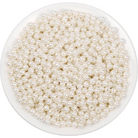 Neobaby Loose Pearl Beads For Craft, Lahenga Duptta Lace Materials For Decoration Items | White Moti Shining Pearl For Necklace, Craft Moti Earrings Jewellery Set (Size: 6 Mm, 1200 Pieces)