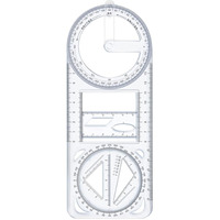 Scrurious Geometric Drawing Ruler Template, Multifunctional Mathematics Tool For Woodworking