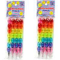 Bhakti Basket S4U Rainbow Pencil For Kids - Birthday Gift School Supplies Pack Of 8 Pcs