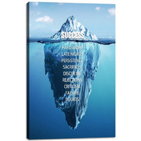 Yetaryy Motivational Canvas Wall Art - Inspirational Quotes - 12"Wx18"H - Office/Home Decor