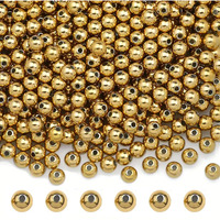 Indikonb Gold Pearl Beads For Crafts And Jewelry Making | Ccb Plastic Beads For Jewelry, Craft, And Diy Projects | Ideal For Bracelets, Necklaces, And Embellishments (Gold-8Mm)