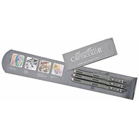 Cretacolor Graphite Aquarelle 8B Set Of 3 Pencils (Pack Of 2),Black,180 08